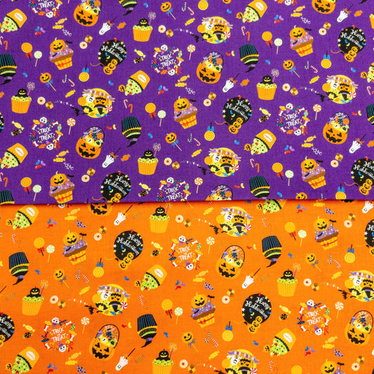 Japan | halloween treats 萬聖節糖果 | cotton printed shirting 純棉