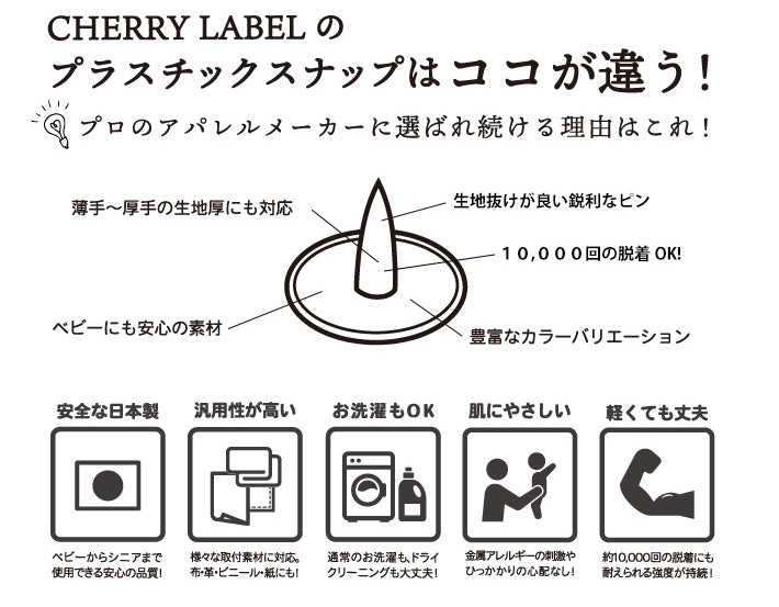 solid color rubber snap press machine button 4 colors 13mm - 60 pairs 純色機用膠啪鈕 4色 13mm - 60對 (需使用打鈕機)