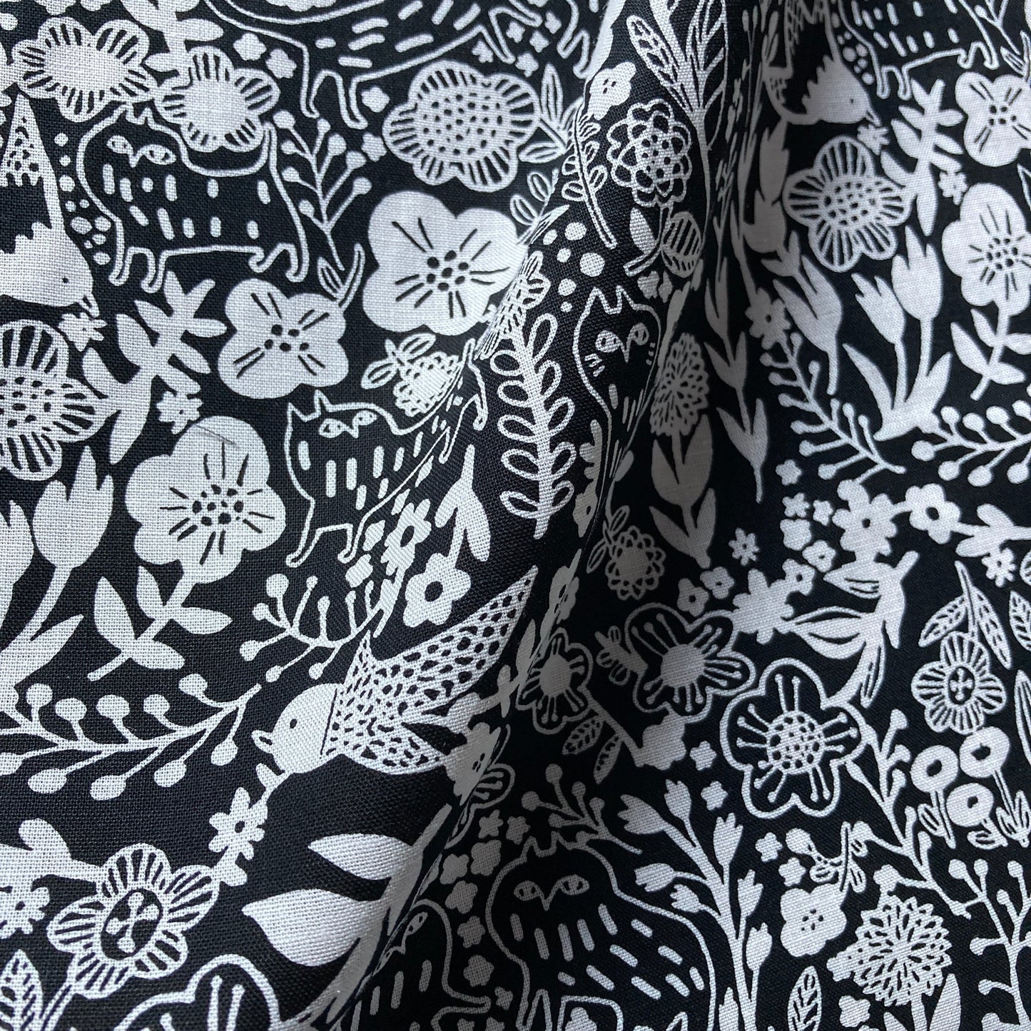 spica | 京都職人手工印花 cats flowers birds 貓、花、鳥 | cotton linen 棉麻