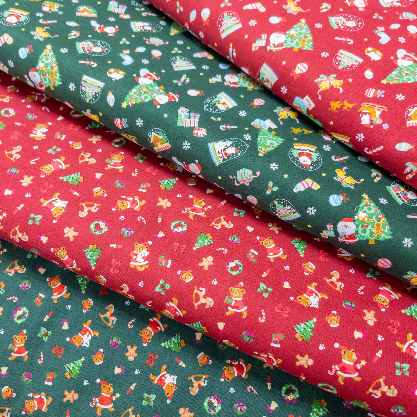 Japan | christmas crystal ball 聖誕水晶球 | cotton printed shirting 純棉