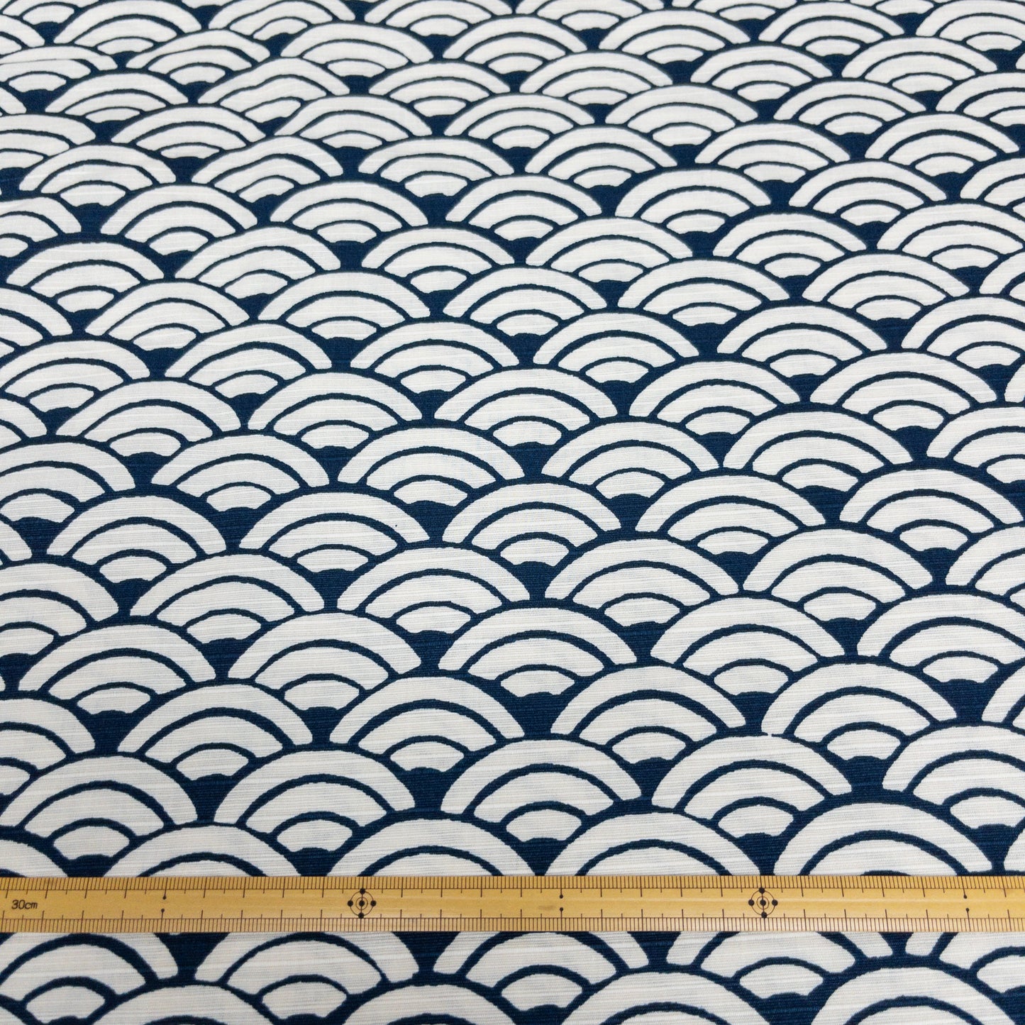 Japan | seigaiha 青海波竹節綿 | cotton printed sheeting 純棉