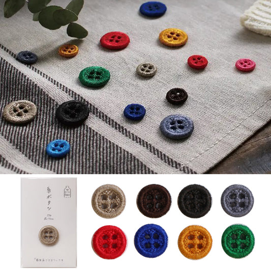 Kawaguchi eco-friendly thread buttons 環保線鈕 18mm