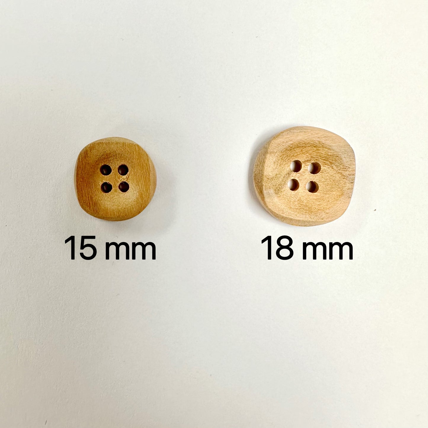 olive buttons 18mm 6pcs 橄欖鈕扣 18mm 6粒裝