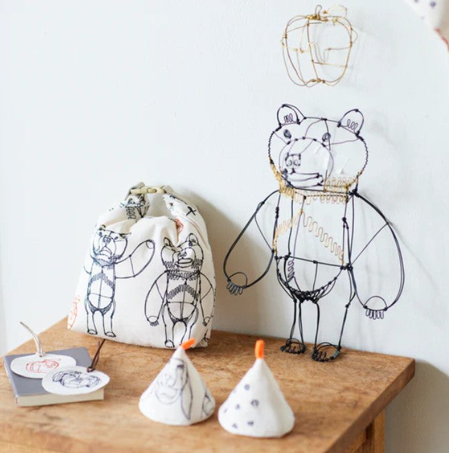 +HAyU fabric | ANIMALS | cotton linen printed canvas 棉麻 (110x98cm)