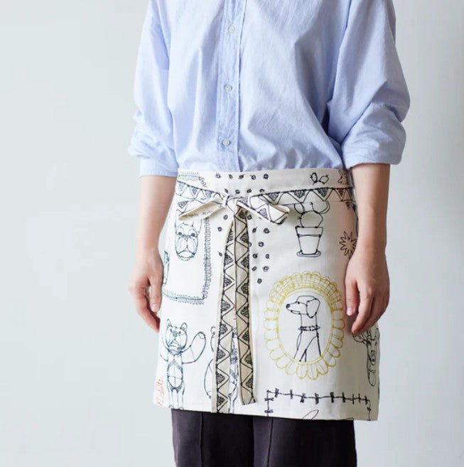 +HAyU fabric | ANIMALS | cotton linen printed canvas 棉麻 (110x98cm)