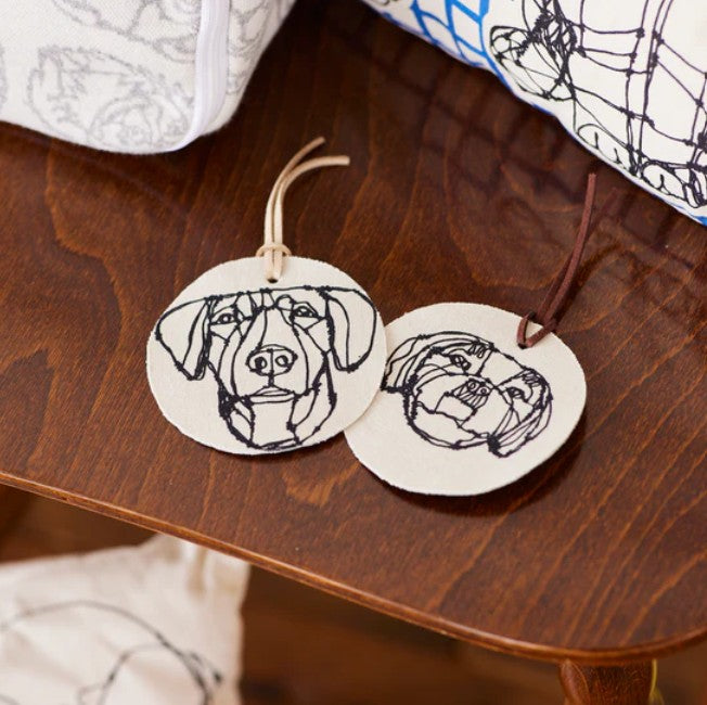+HAyU fabric | ANIMALS | cotton linen printed canvas 棉麻 (110x98cm)