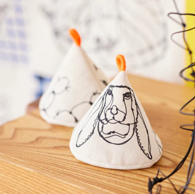 +HAyU fabric | ANIMALS | cotton linen printed canvas 棉麻 (110x98cm)