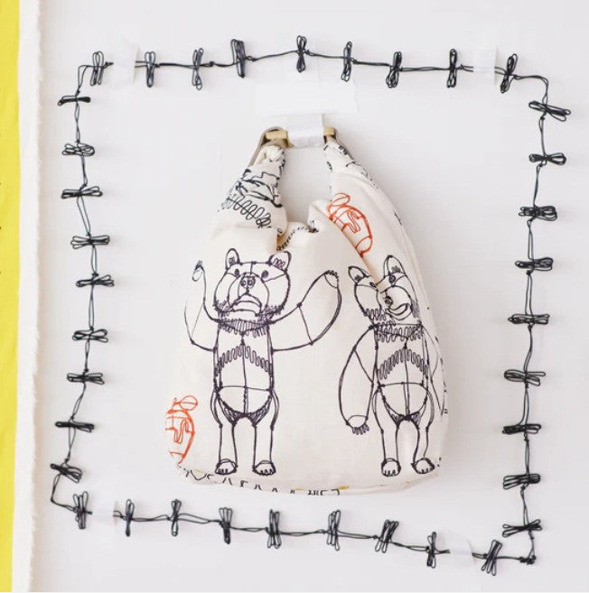 +HAyU fabric | ANIMALS | cotton linen printed canvas 棉麻 (110x98cm)