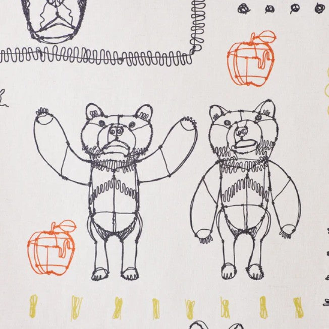 +HAyU fabric | ANIMALS | cotton linen printed canvas 棉麻 (110x98cm)