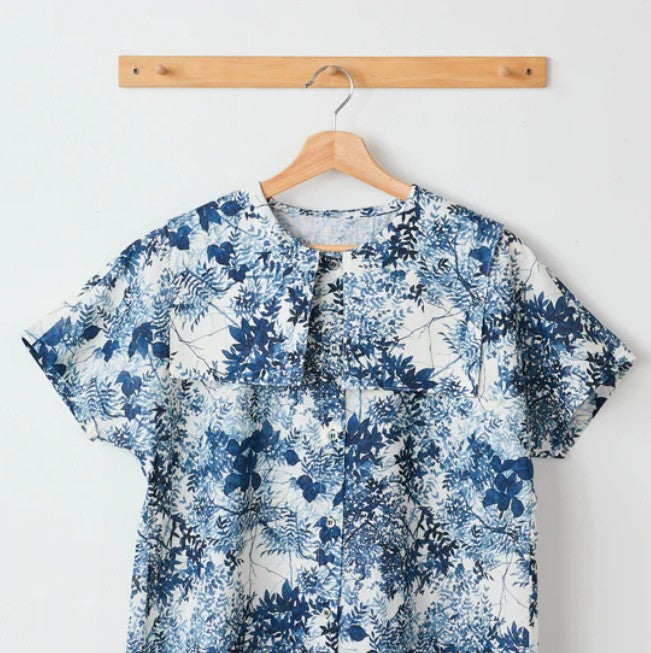 YUI | Contrast 墨葉 | cotton linen 薄棉麻