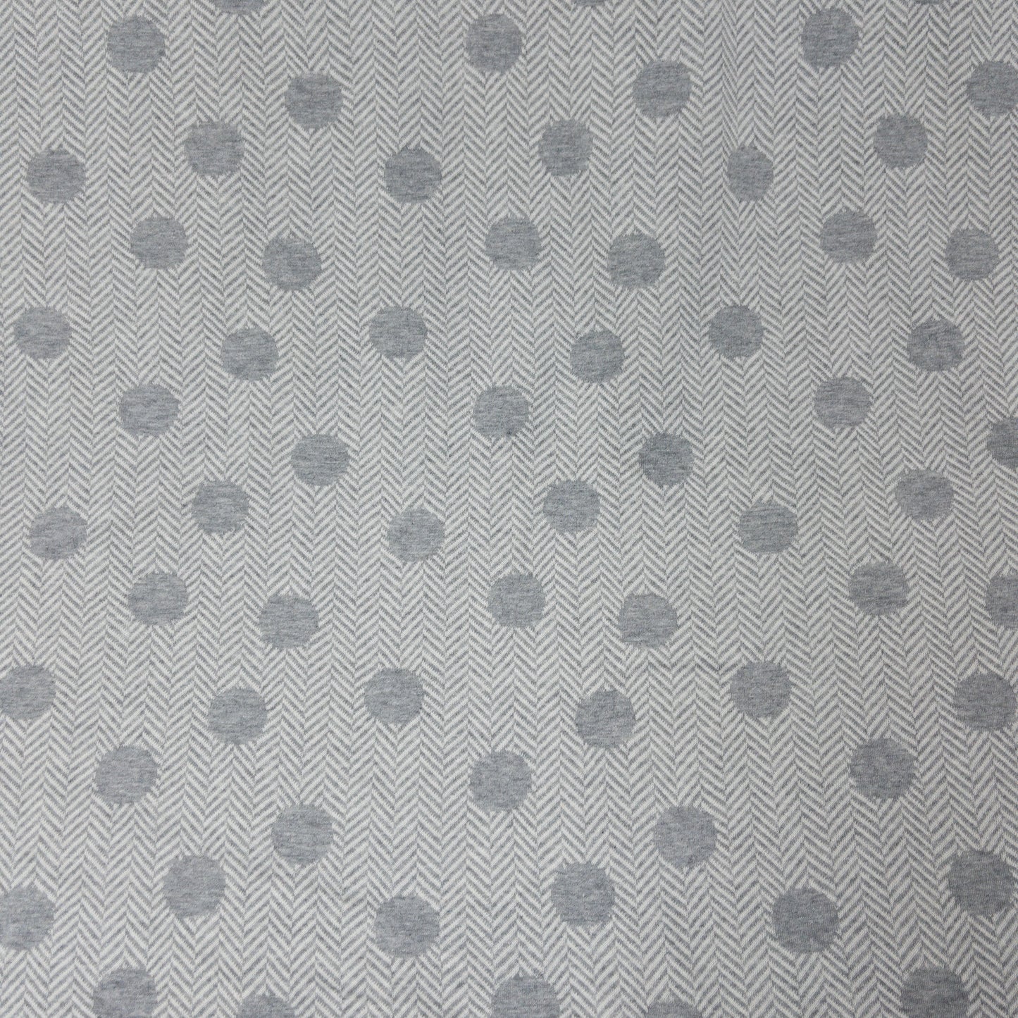 maffon | tweed dot grey ivory 花呢圓點 灰+米色 | cotton jacquard knit 雙面純棉提花針織 - 160cm