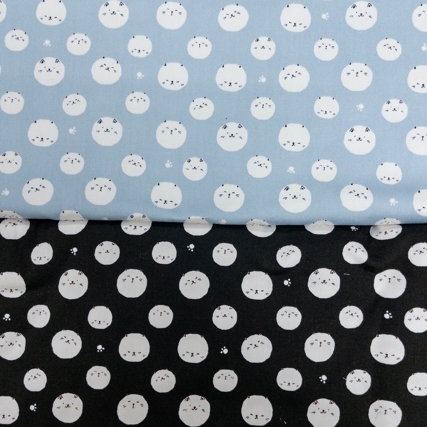 Japan | cat marshmallow 貓貓棉花糖 | cotton printed oxford 純棉