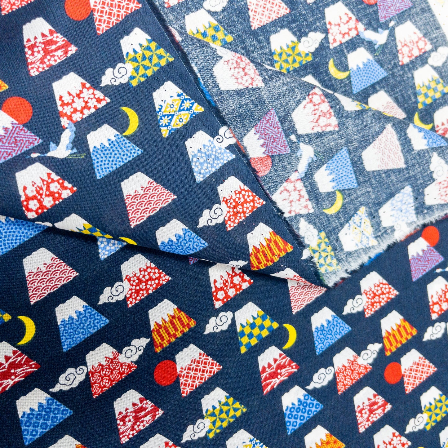 Japan | days of fuji  富士山日夜 | cotton printed sheeting