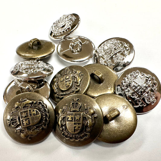 metal electroplated buttons 18mm 6pcs 金屬電鍍鈕扣 18mm 6粒裝