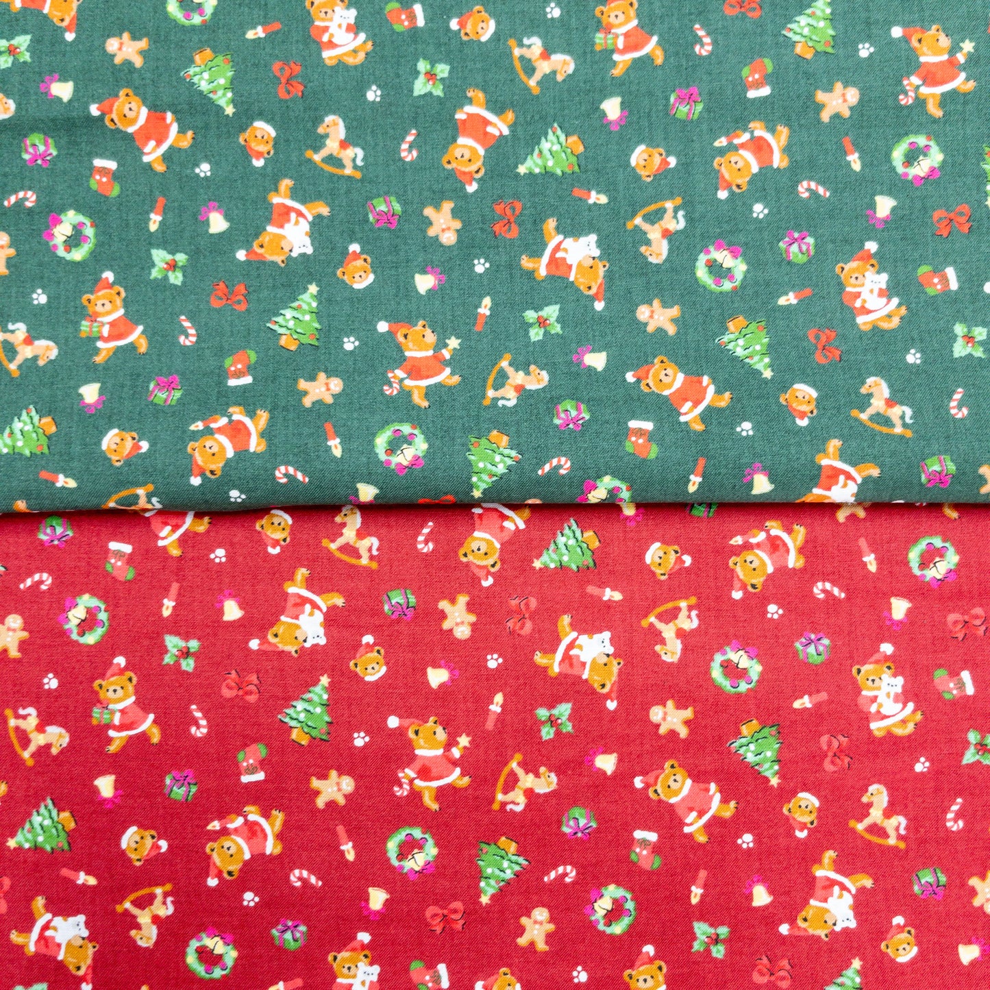 Japan | christmas bear 聖誕熊熊 | cotton printed shirting 純棉