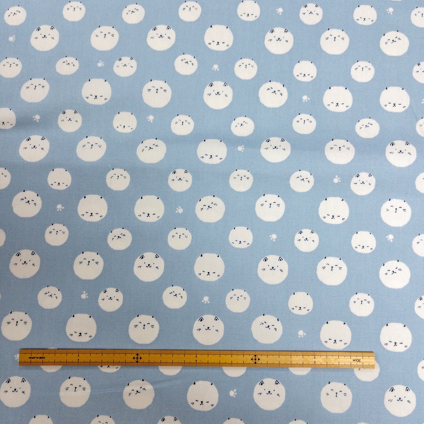 Japan | cat marshmallow 貓貓棉花糖 | cotton printed oxford 純棉