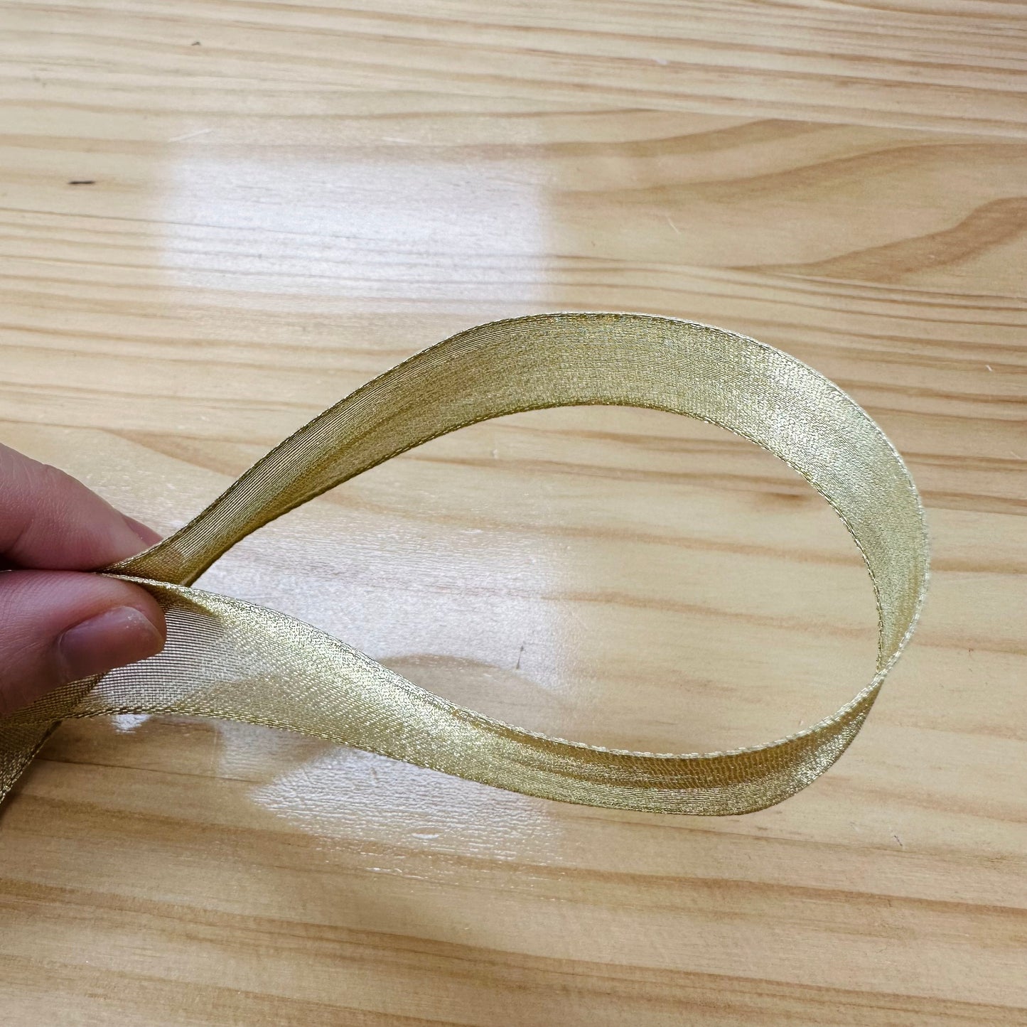 ribbon 絲帶 | gold silver wired mesh ribbon 金銀色網絲帶 25mm