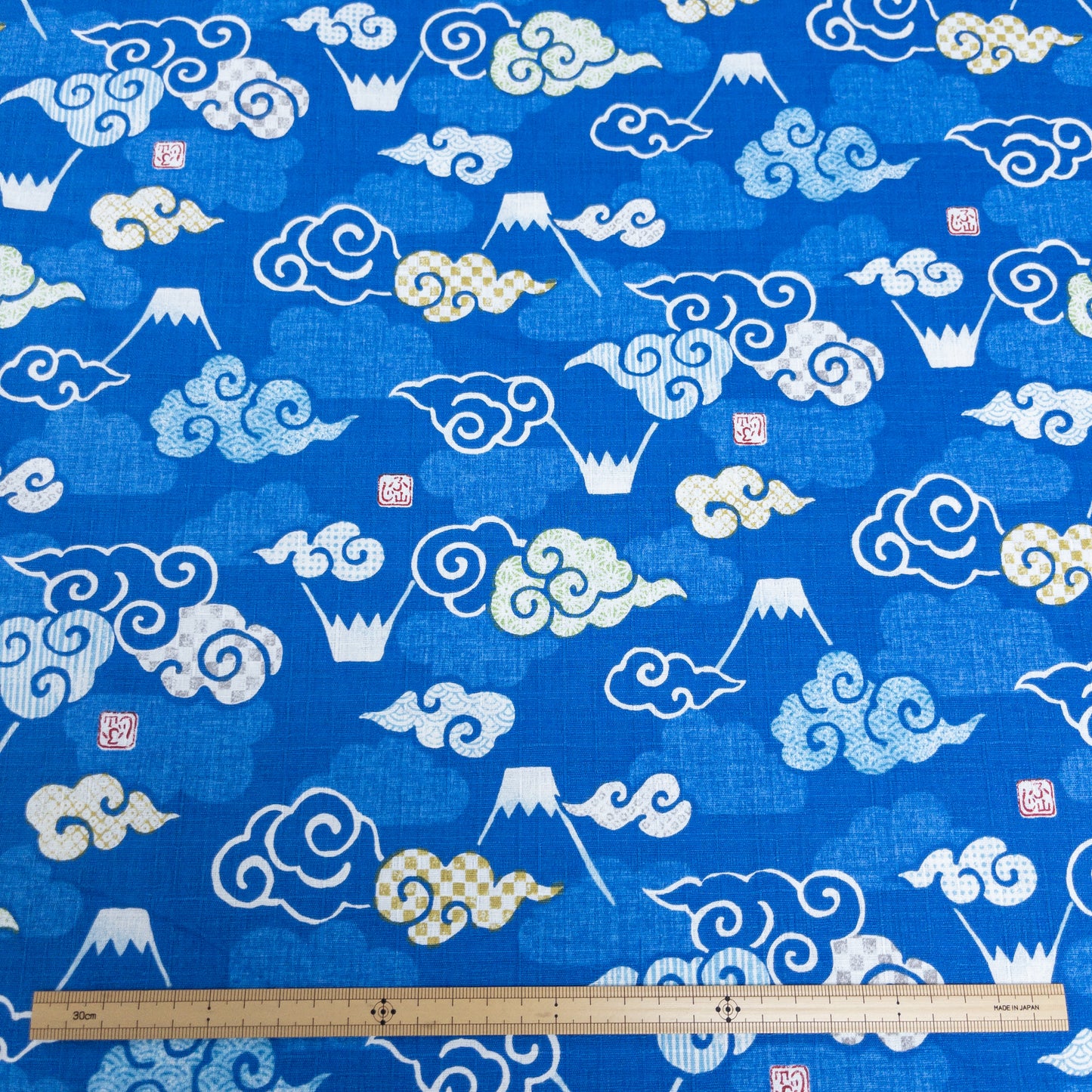 Japan | fujisan clouds 卡通富士山雲 | cotton printed sheeting 純棉