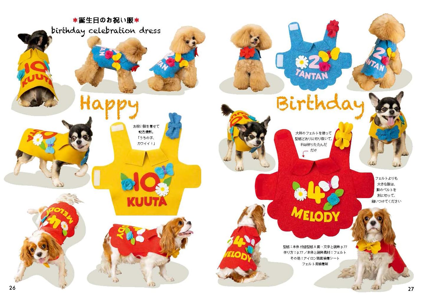 Japan | 平面的寵物衣服 從褲子到連身裙 從尿布到外套 | books 書籍