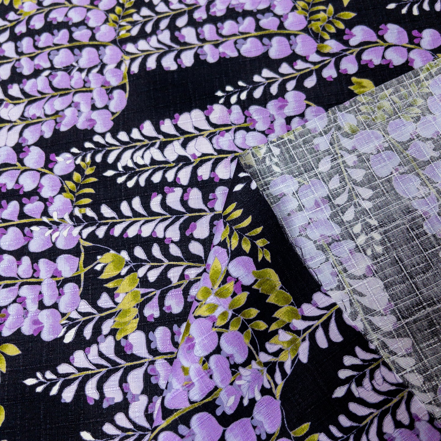 Kobayashi | wisteria 紫藤花 | cotton printed dobby 純棉竹節