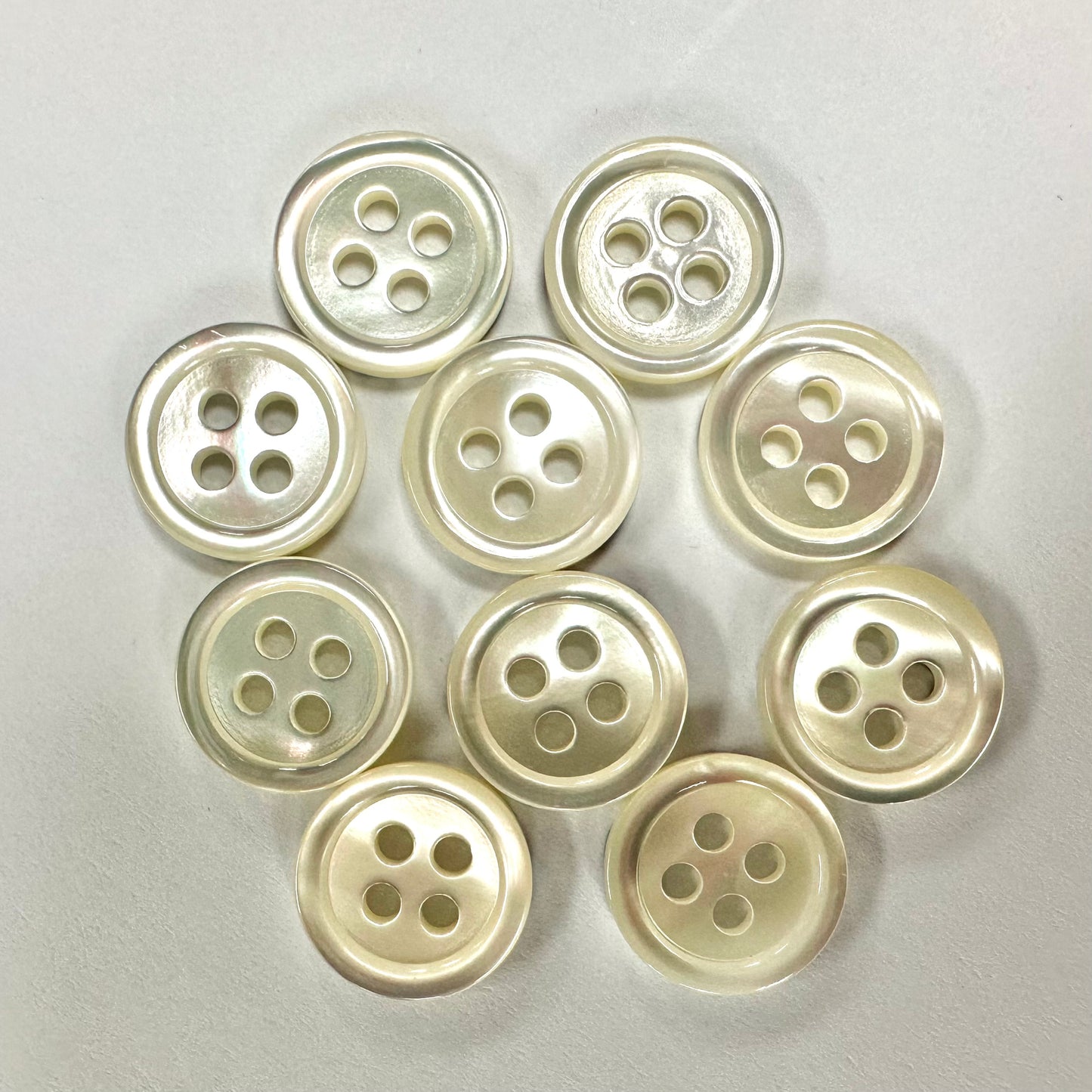 natural shell buttons 13mm 10pcs 天然白蝶貝鈕扣 13mm 10粒裝