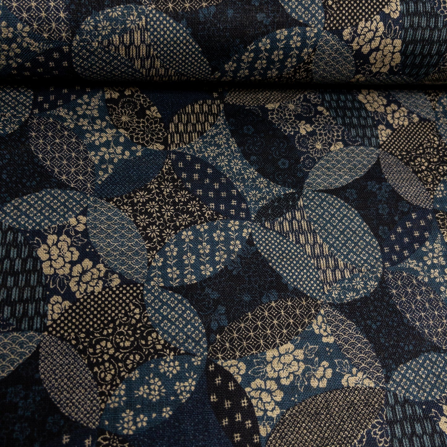 Japan | patchwork pattern 圖型拼布圖案 | cotton printed poplin 竹節純棉