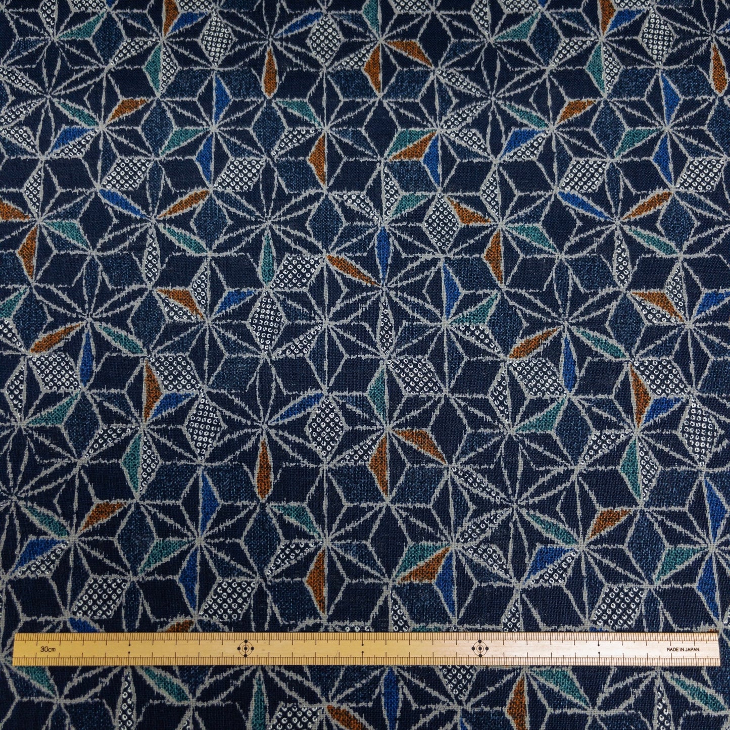 Japan | japanese asanoha 和風拼色麻の葉 | cotton printed poplin 竹節純棉