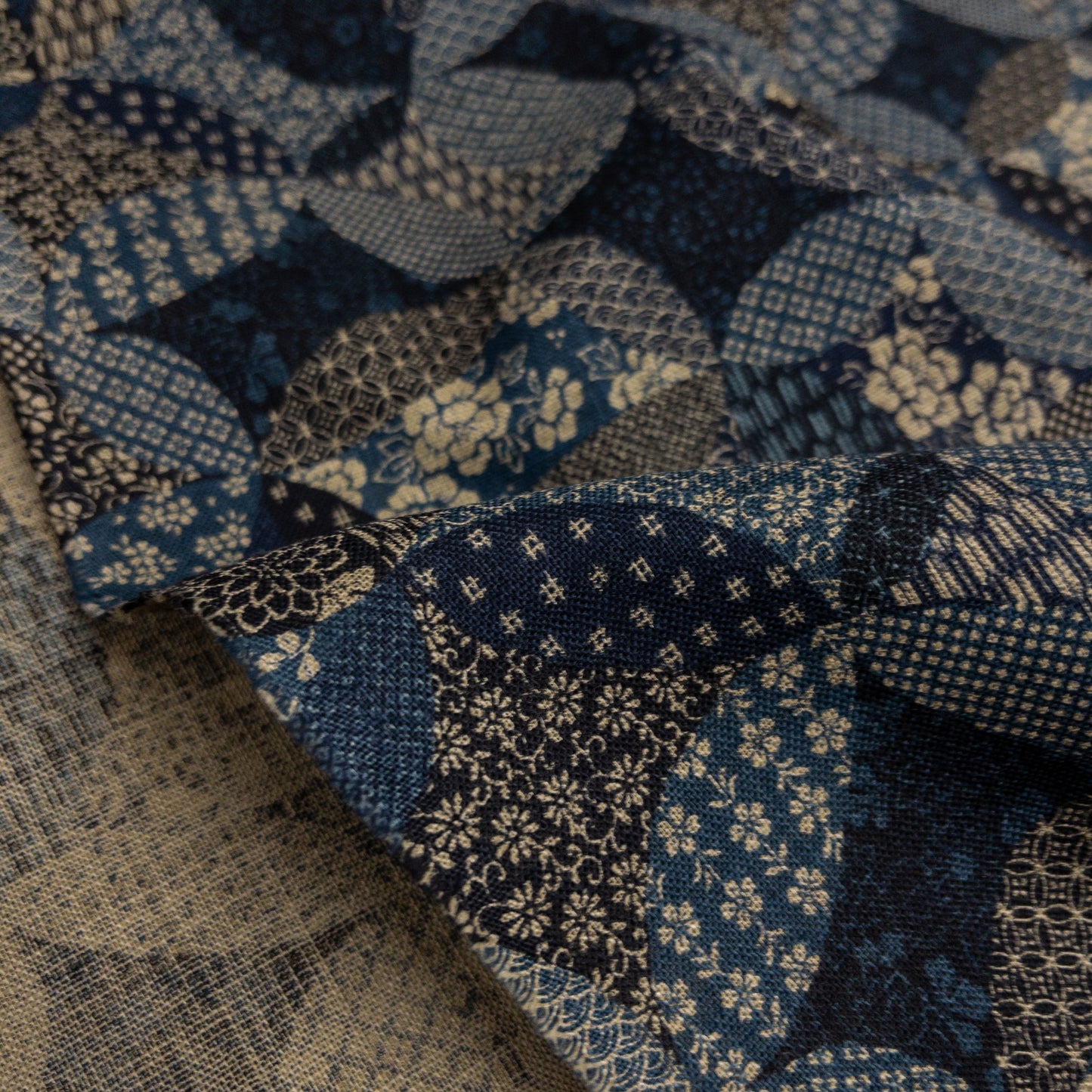 Japan | patchwork pattern 圖型拼布圖案 | cotton printed poplin 竹節純棉
