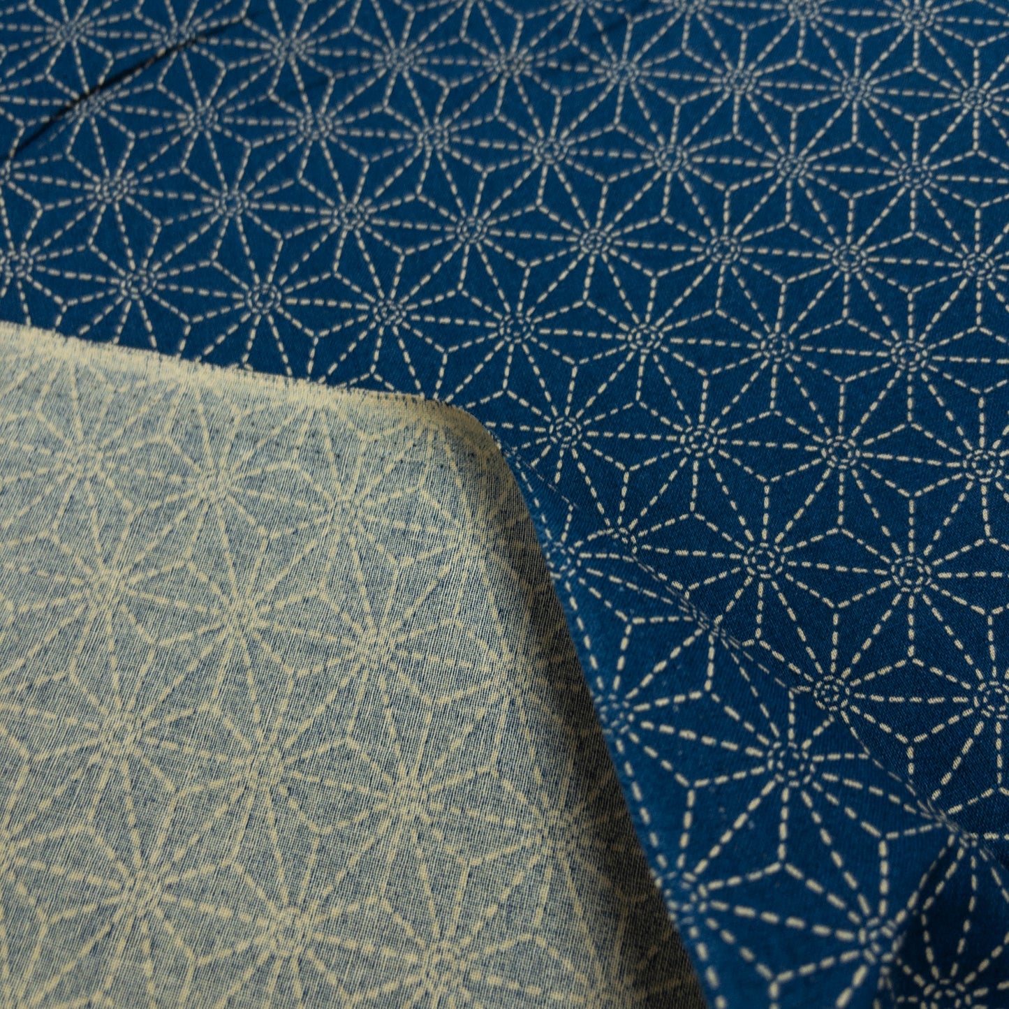 Japan | dotted line asanoha 虛線麻の葉 | cotton printed sheeting 純棉