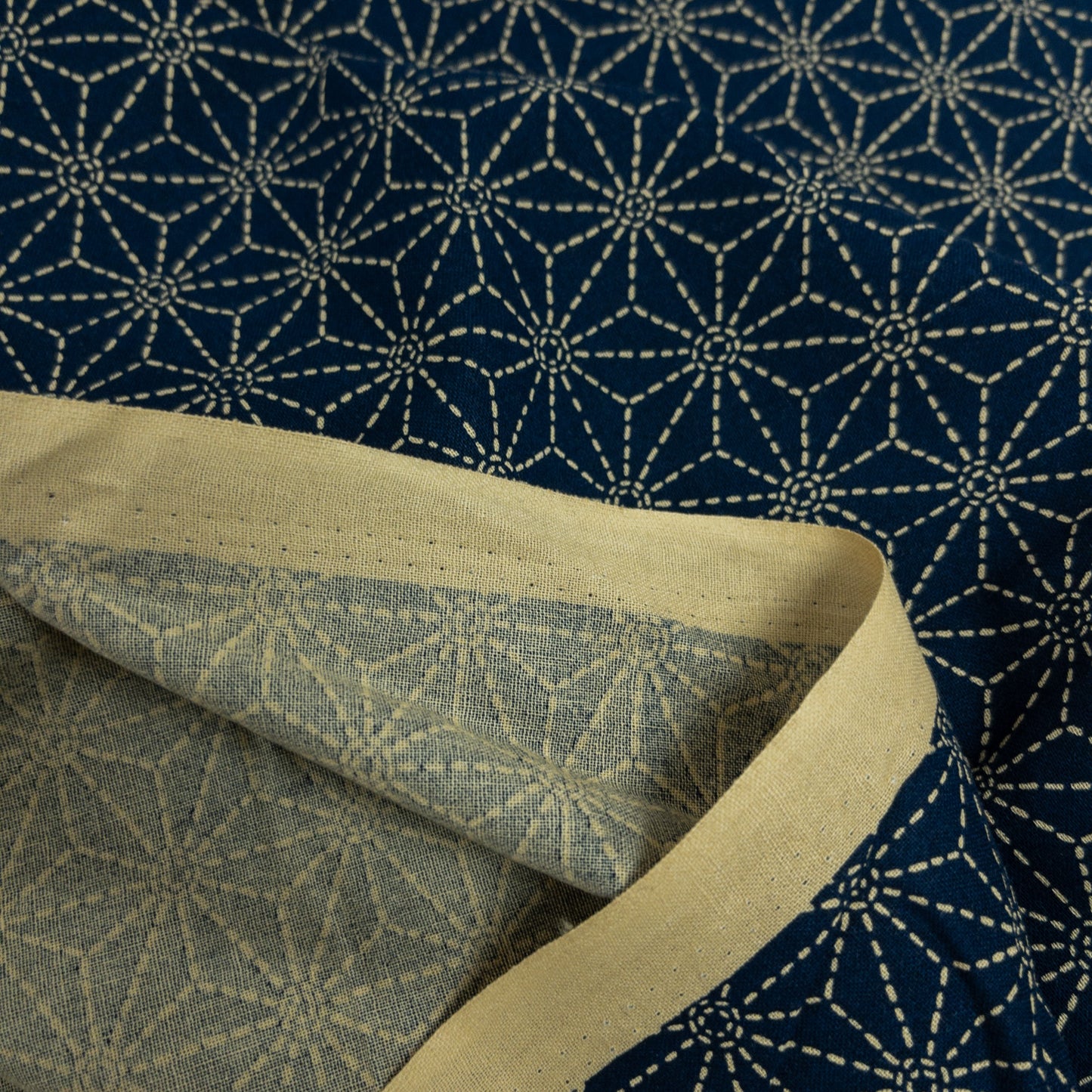 Japan | dotted line asanoha 虛線麻の葉 | cotton printed sheeting 純棉