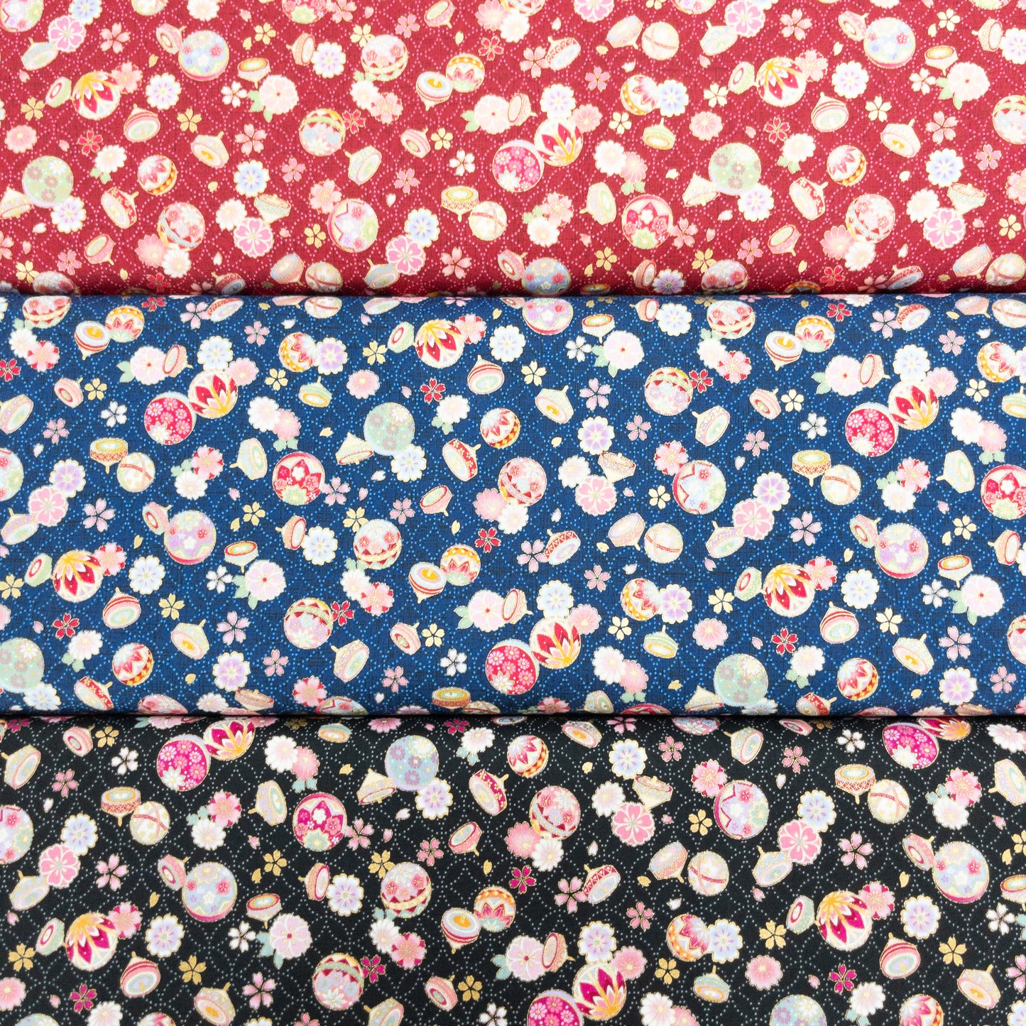 Japan | bronzing japanese pattern 燙金和風圖案 | cotton printed sheeting 純棉