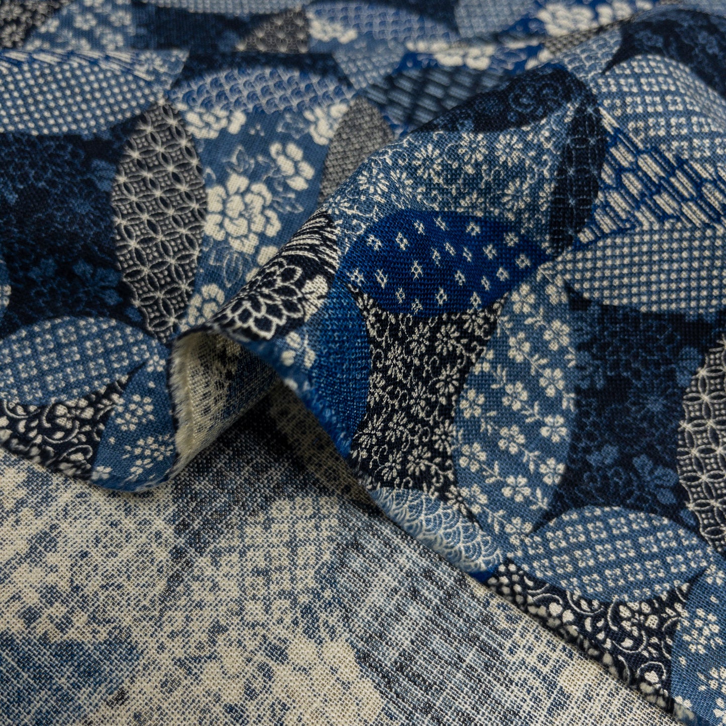 Japan | patchwork pattern 圖型拼布圖案 | cotton printed poplin 竹節純棉