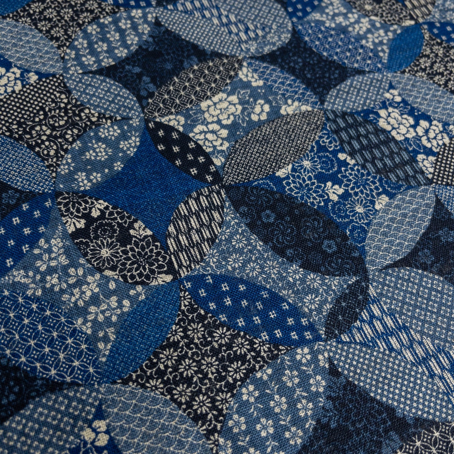 Japan | patchwork pattern 圖型拼布圖案 | cotton printed poplin 竹節純棉