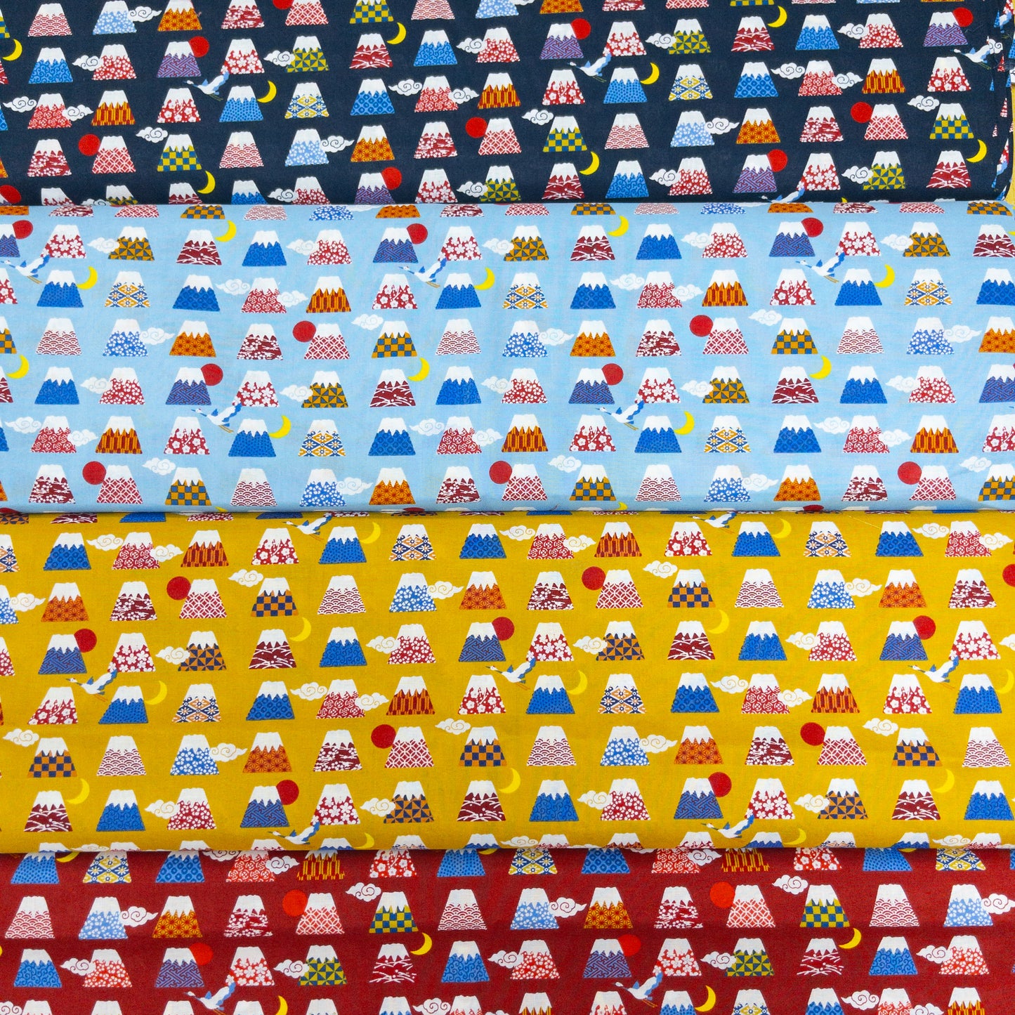 Japan | days of fuji  富士山日夜 | cotton printed sheeting