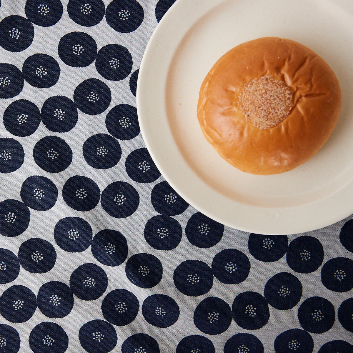 MUDDY WORKS by tomotake | mini anpan | double face cotton yarn dyed jacquard banshu-ori 雙面先染純棉提花「播州織」