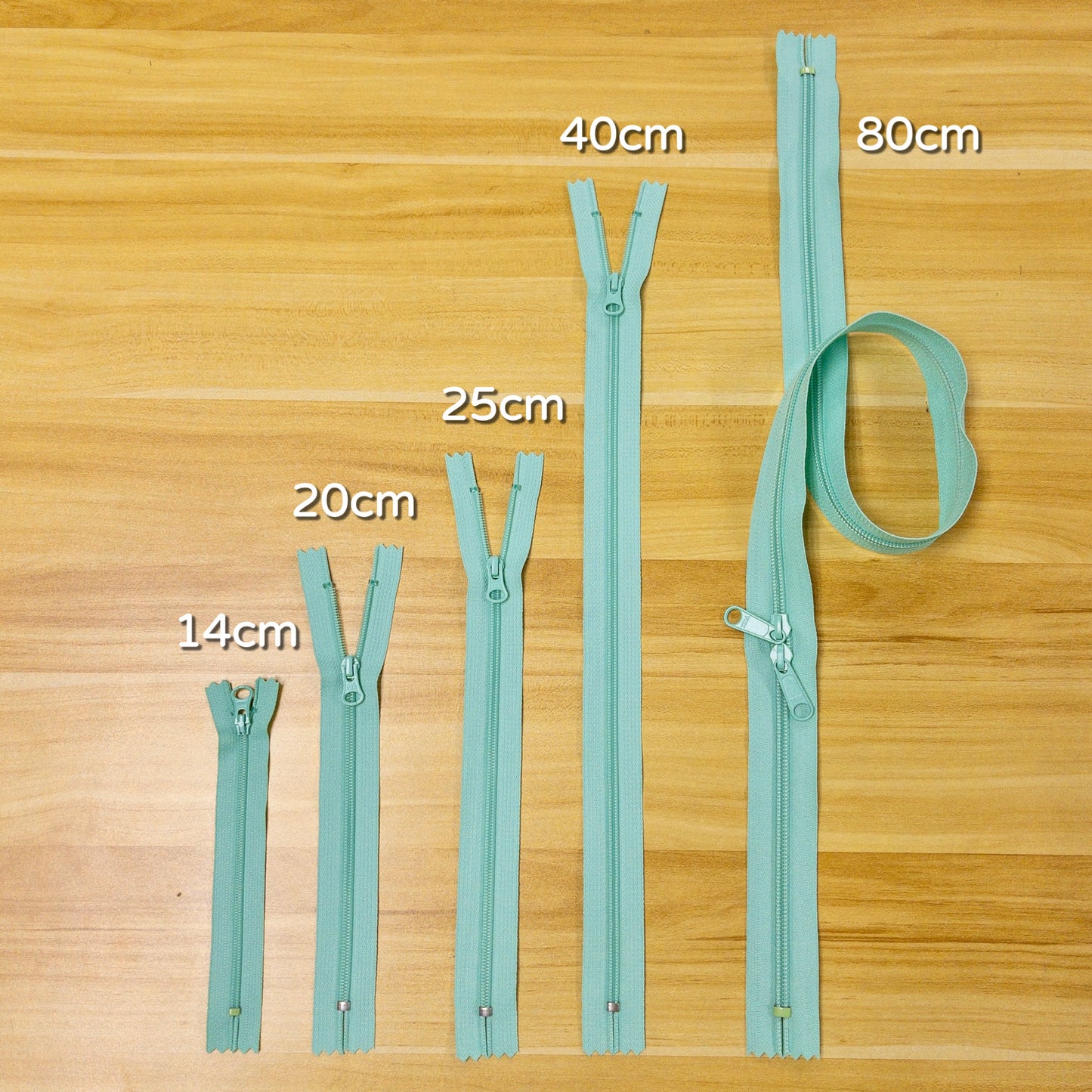 YKK Coil Nylon close end double slide zipper 80cm 10 colors YKK尼龍密尾雙頭拉鍊 80cm 10色