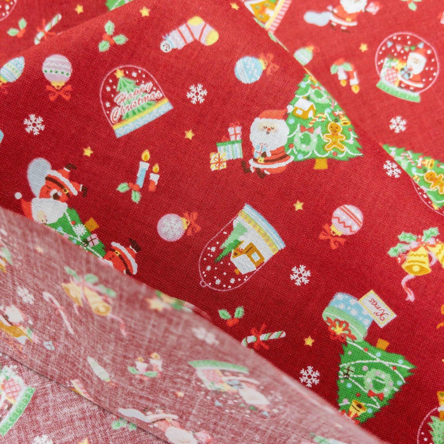 Japan | christmas crystal ball 聖誕水晶球 | cotton printed shirting 純棉