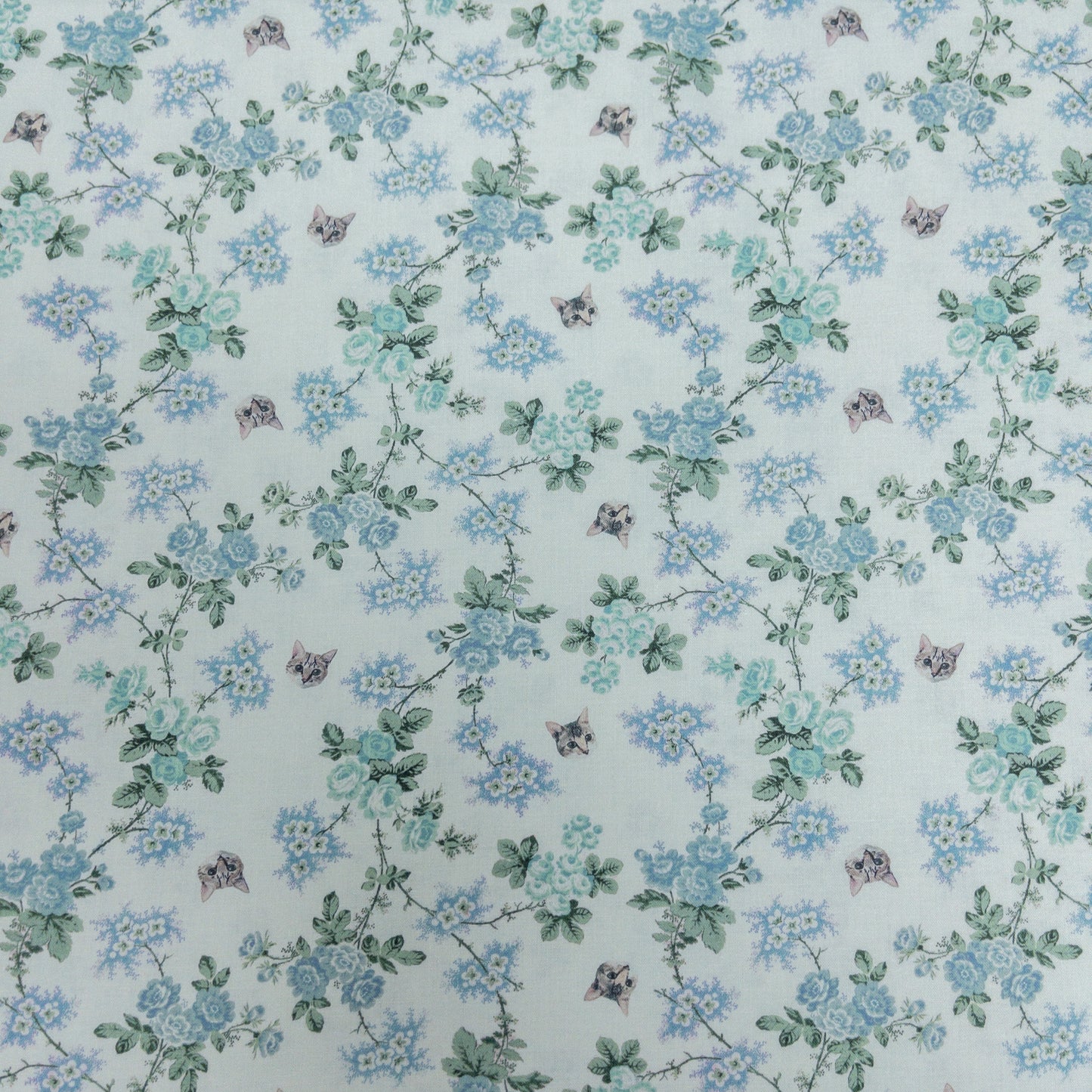 nora. | vintage flower kitten 復古花小貓 | cotton 純棉