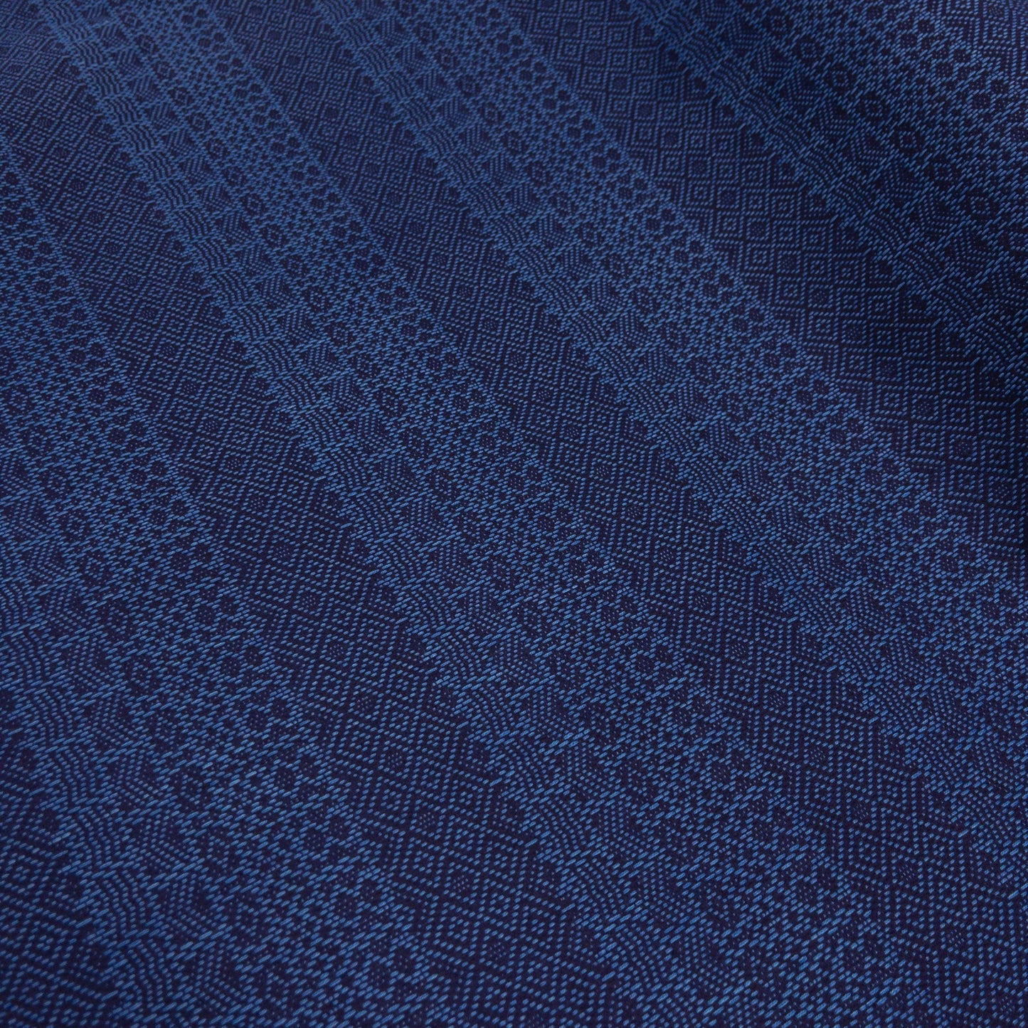 Japan | Indigo Asagi Sashiko rhombus | Sashiko-ori 刺子織