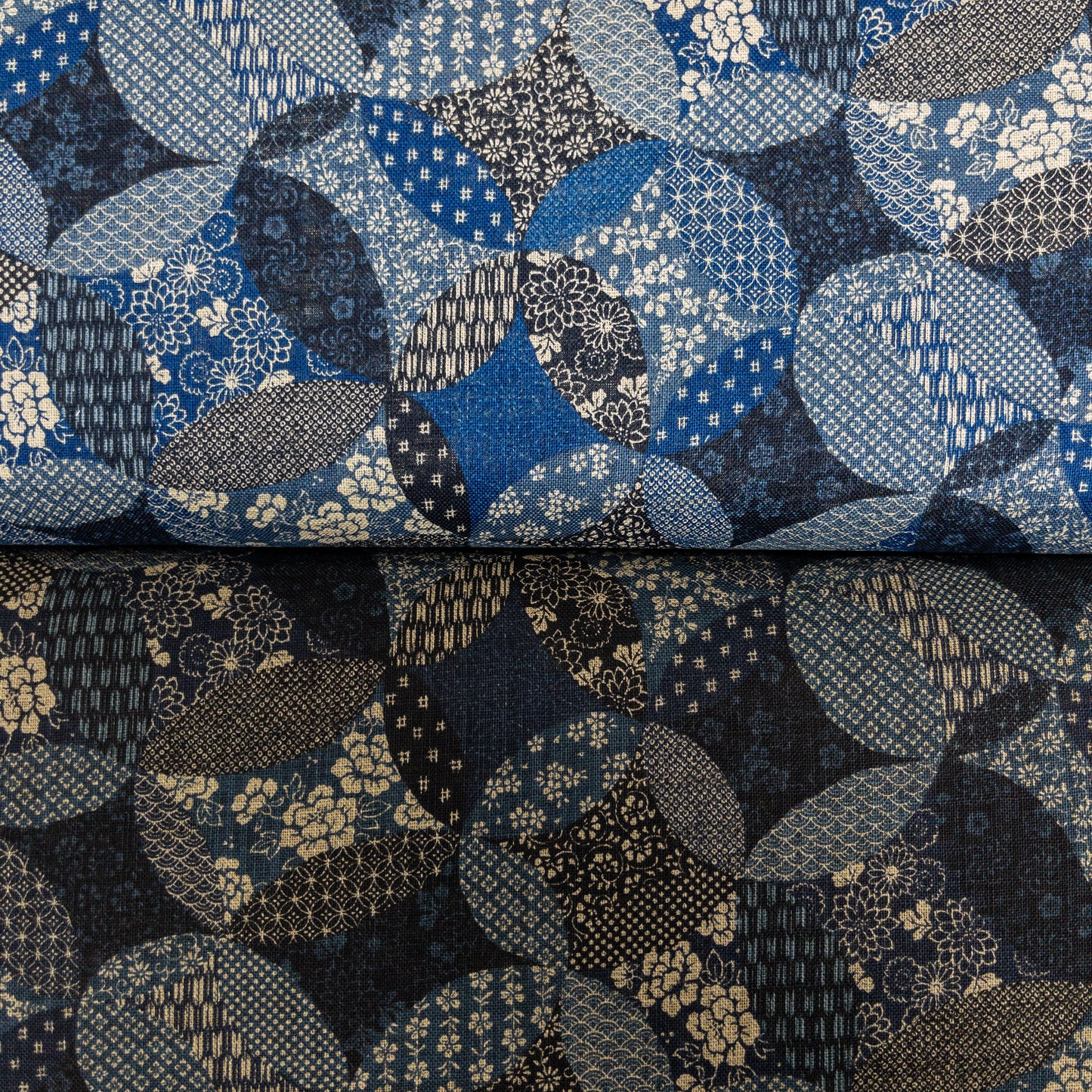 Japan | patchwork pattern 圖型拼布圖案 | cotton printed poplin 竹節純棉