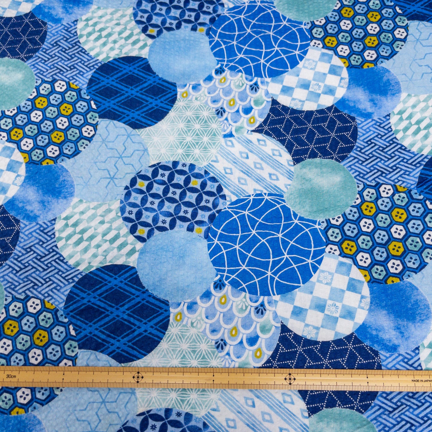 Japan | Japanese summer 夏祭圓波圖案 | cotton seer sucker 泡泡棉浴衣布