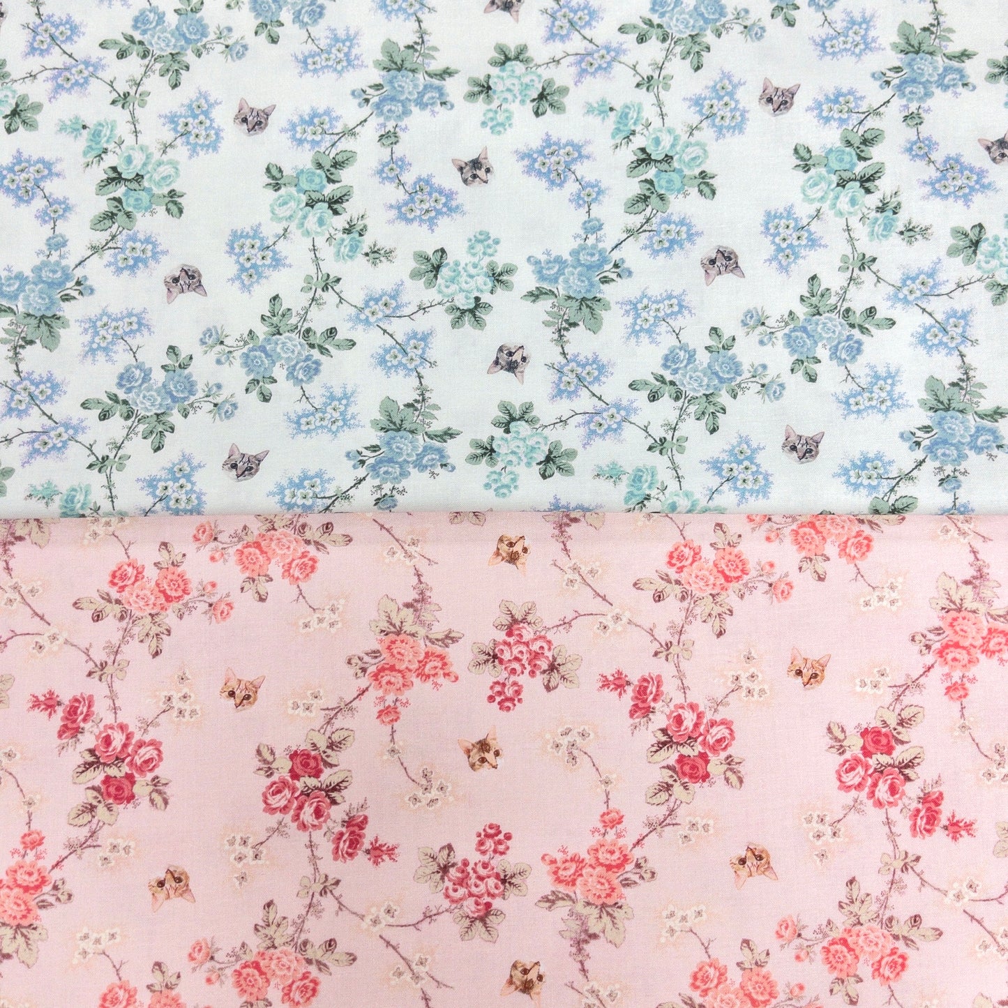 nora. | vintage flower kitten 復古花小貓 | cotton 純棉