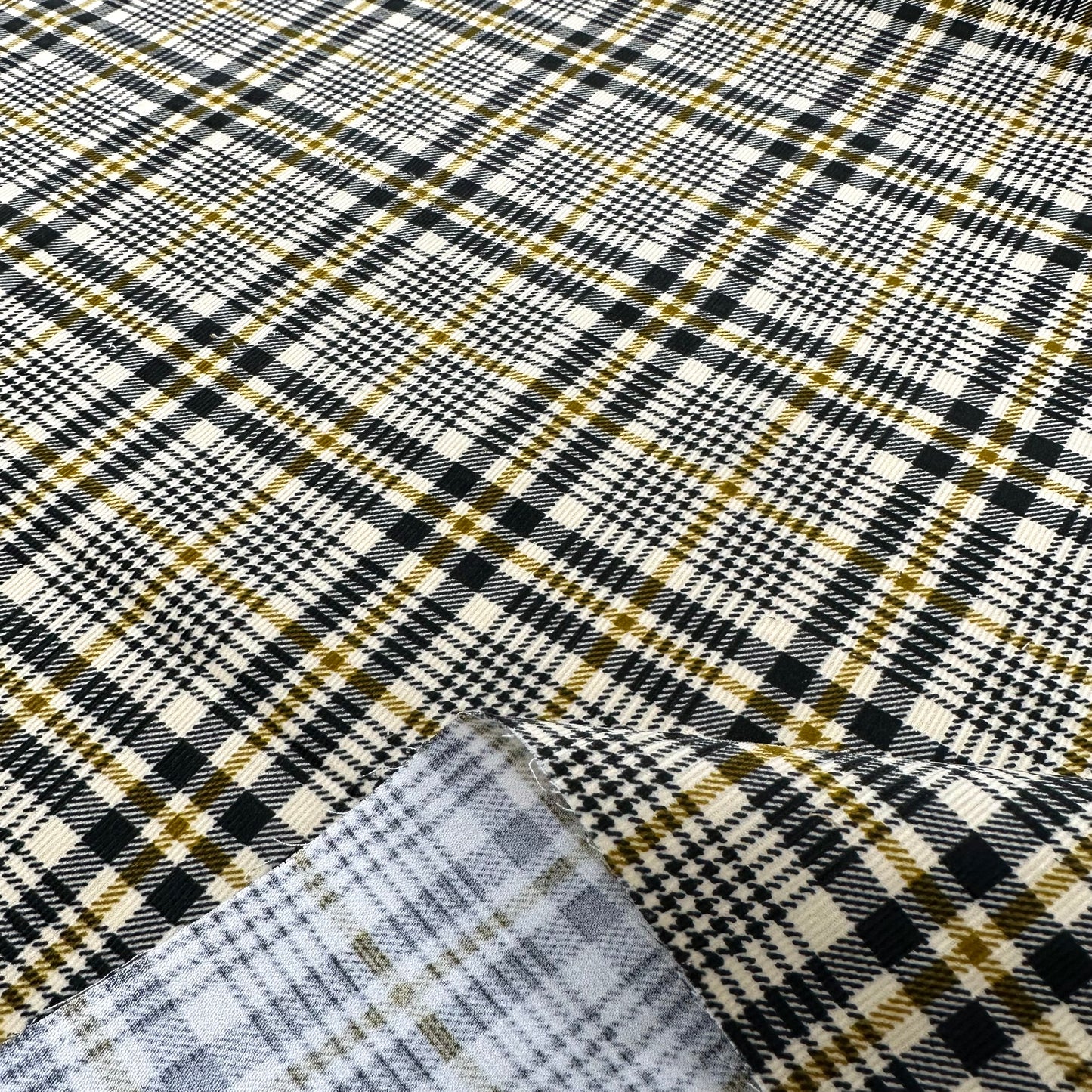 Japan | houndstooth 千鳥格 | cotton printed corduroy 薄燈芯絨