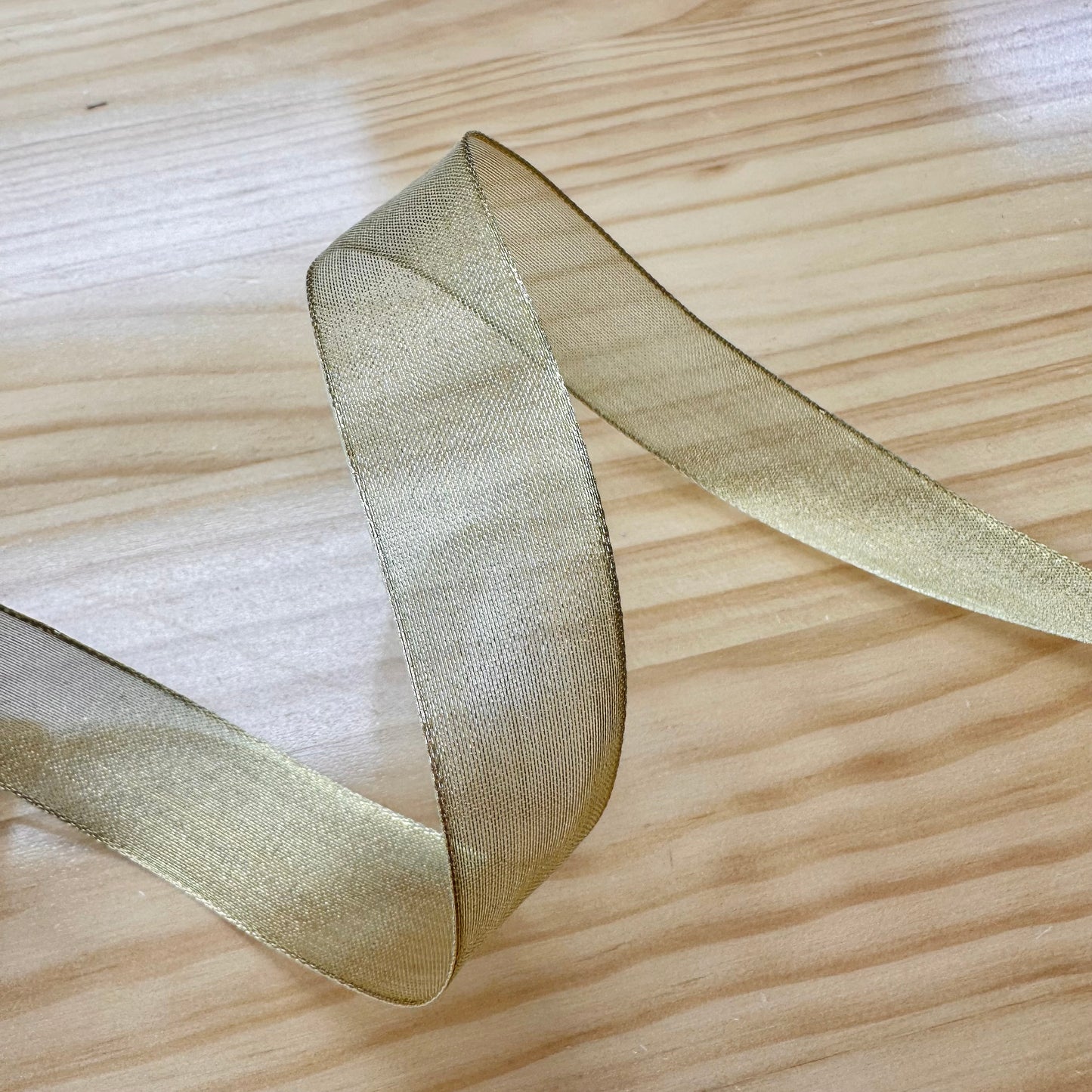 ribbon 絲帶 | gold silver wired mesh ribbon 金銀色網絲帶 25mm