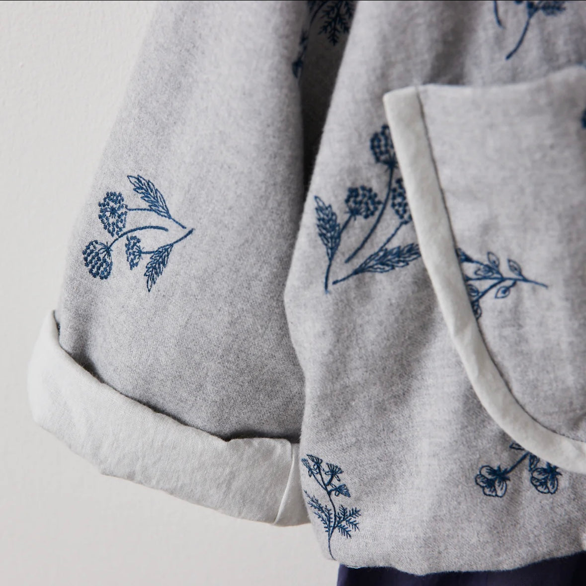 Japan | VIYELLA plant 刺繡植物 | cotton yarn dyed embroidery 法蘭絨純棉
