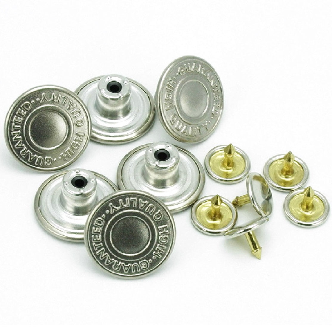 Clover hammered jeans button 16mm 6pcs 牛仔布鈕扣 16mm 6對