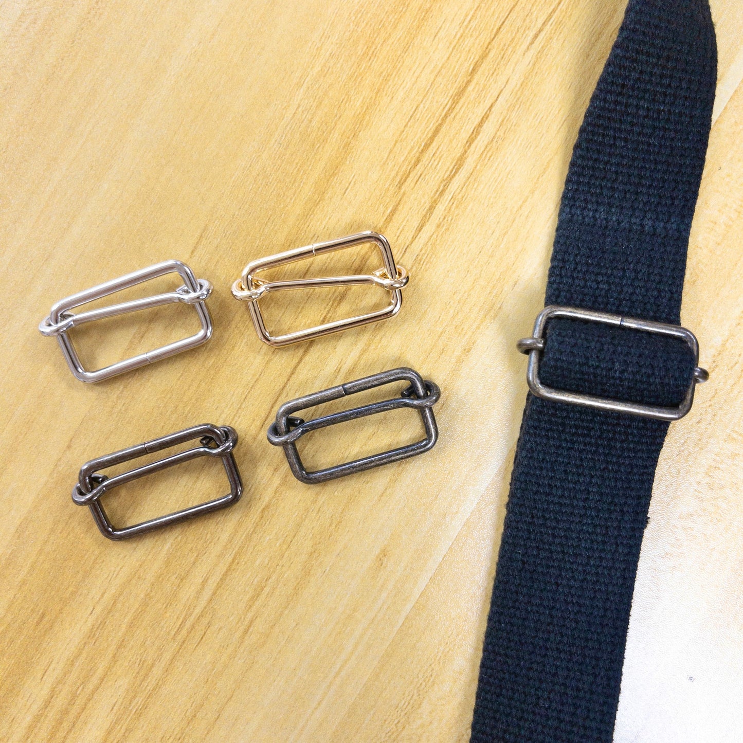 accessories 配件 | metal square slide buckle 2pcs 金屬日字扣 2個|10mm 15mm 21mm 25mm 30mm 36mm 39mm 50mm
