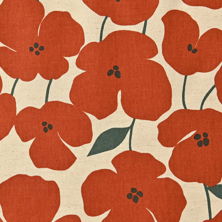 Japan | Jumbo Floral Print | cotton linen printed sheeting 棉麻