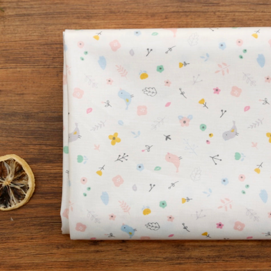 Korea | 花鳥小圖案 | TPU clothing waterproof fabric TPU薄膜防水