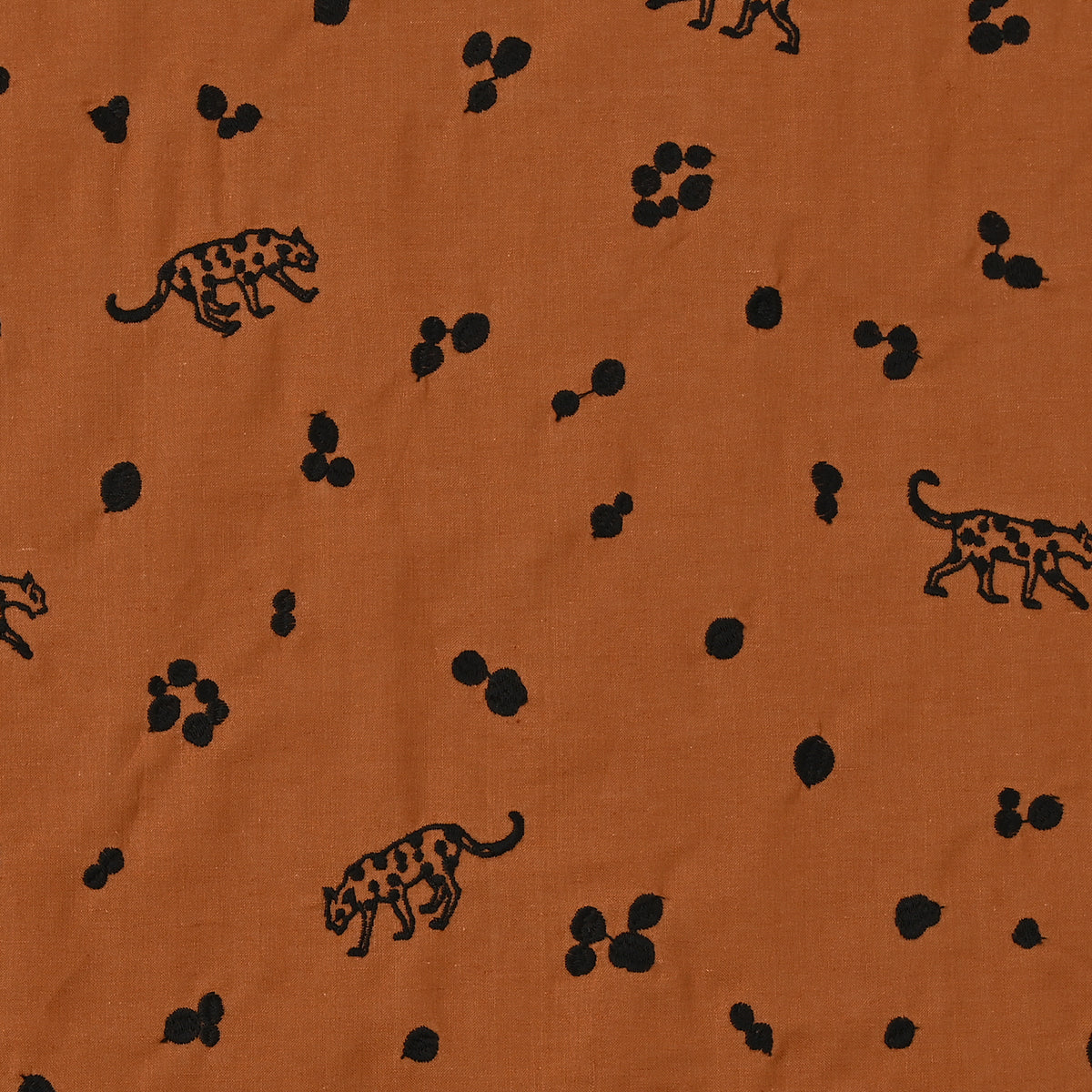 ECHINO | 2023 leopard | cotton linen embroidery 棉麻刺繡
